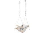 My Baby Lou Babyschaukel Enjoy, Grau, Natur, Weiß, Holz, Metall, Kunststoff, Textil, Buche, Hartholz, 70x170x45 cm, EN 71, höhenverstellbar, Spielzeug, Holzspielzeug