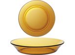 Lastra Profonda Duralex Lys Amber Orange 195 X 35 Mm - Set Di 6 Pz.