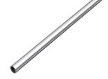 Alberts 489212 Tubo Tondo, Alluminio, Argento Pallinato, 1000 X 15 X 1 Mm