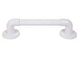 Alberts 141028 Maniglione, Scanalato, In Plastica, Bianco, Lunghezza Maniglia 213 Mm