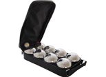 Set Da Bocce Master 8 Palline Cromate Con Rivestimento In Nylon