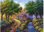 1500-Piece Cottage By The River Puzzle. Adults & Children From 14 Years. 12000735. Ravensburger