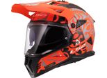 LS2 MX702 Pioneer Ii Rangi Motocross Helm, Arancione Opaco, Xl (61/62)