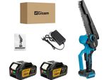 Motosega Elettrica, Lama Da 8 Pollici, Motore Brushless, Set Di 2 Batterie