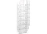 Durable Espositore Da Parete Flexiplus 6 A4 Verticale, 6 Pezzi, Trasparente, 1700008401