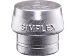 Testa Del Martello A Faccia Morbida Testa Simplex Ø 50 Mm Metallo Morbido Argento Duro Halder