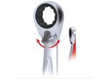 Chiave Combinata Con Cricchetto Reversibile Gearplus, 22 Mm Ks Tools