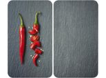 Wenko Copripiastra Coperchio Tagliere Vetro Cayenne