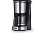SEVERIN Kaffeemaschine Type KA 4822 KA 4822 aus Edelstahl, gebürstetschwarzsilber Filterkaffeemaschine Kaffeemaschine Filterkaffee Kaffeezubereiter Filterkaffeemaschine
