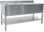 Lavello Saro 2 Vasche, Sinistra - L 1800 X P 600 Mm
