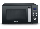 SEVERIN 2-in-1 Mikrowelle mit Glasboden und Grill MW 7763 MW 7763 aus Edelstahl, schwarzsilber Mikrowelle Mikrowelle Mit Grill Grillofen Mikrowellengerät