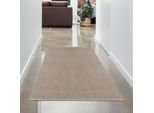 Tappeto Per Corridoi E Disimpegni - Resistente - Tinta Unita In Beige Dimensioni - 80 X 150 Cm