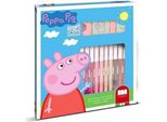 Timbri E Pennarelli Peppa ŚWinka 18 Per Colorare Peppa Pig 86875 Multiprint