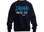 Jahaa! Lo Farò Più Tardi! Procrastination Saying Homeoffice Office Unisex Felpa Pullover, Navy, Xl