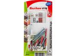 Fischer 557915 Ancoraggio A Vite E Tassello 8 Pz Kit Di Viti E Tasselli A Muro 25 Mm