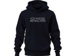 I Hate People Saying Sarcasm Antisocial Minimalist Unisex Hoodie Hoodie, Navy, 3XL