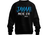 Jahaa! Lo Farò Più Tardi! Procrastination Saying Homeoffice Office Unisex Felpa Pullover, Nero, Xl