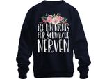 I'm Not For The Faint Hearted Funny Saying Statement Fun Felpa Unisex Pullover, Navy, M