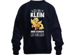 Sono Piccolo Ma Pericoloso! Unicorno Fantasy Girl Humour Unisex Felpa Pullover, Navy, Xxl