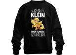 Sono Piccolo Ma Pericoloso! Unicorno Fantasy Girl Humour Unisex Felpa Pullover, Nero, Xxl