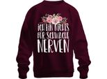 I'm Not For The Faint Hearted Funny Saying Statement Fun Felpa Unisex Pullover, Borgogna, M