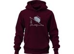 Hippotenuse Matematica Trigonometria Triangolo Hippo Regalo Insegnante Unisex Felpa Con Cappuccio, Borgogna, S