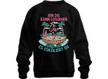 Am Ci Può Andare Fuori Escalation Fenicottero Spiaggia Festa Isola Vacanza Unisex Felpa Pullover, Nero, M