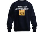 Ora Mangiamo I Bambini La Punteggiatura Salva La Vita Scherzo Grammaticale Felpa Unisex, Navy, M