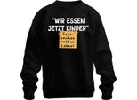 Ora Mangiamo I Bambini La Punteggiatura Salva La Vita Scherzo Grammaticale Felpa Pullover Unisex, Nero, L
