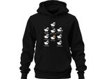Detti Divertenti Sulla Pecora Giochi Di Parole Pecore Animali Umorismo Fattoria Felpa Con Cappuccio Unisex, Nero, 3XL