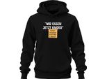 Ora Mangiamo I Bambini La Punteggiatura Salva La Vita Scherzo Grammaticale Felpa Con Cappuccio Unisex, Nera, Xxl