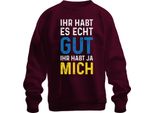 Hai Davvero Bene Mi Hai Detto Sarcasmo Dichiarazione Unisex Felpa Pullover, Borgogna, M