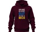Hai Proprio Ragione Mi Hai Fatto Dire Sarcasmo Dichiarazione Felpa Con Cappuccio Unisex, Borgogna, S