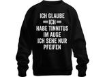 Tinnitus In The Eye Only See Whistling Divertente Ent Regalo Audiologo Unisex Felpa Pullover, Nero, L