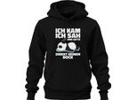 Sono Venuto, Ho Visto E Non Ho Avuto Alcun Desiderio Di Panda Pigro Stanco Sonno Unisex Felpa Con Cappuccio, Nero, 3XL