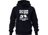 Sono Venuto, Ho Visto E Non Ho Avuto Alcun Desiderio Di Panda Pigro Stanco Sonno Unisex Felpa Con Cappuccio, Navy, 3XL