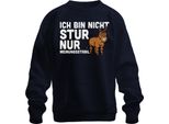 Non Testardo, Solo Supponente, Divertente Asino Che Dice Umorismo Regalo Felpa Unisex Pullover, Navy, Xxl