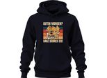Buongiorno? Ghiaccio Molto Sottile! Morning Grouch Caffè Regalo Cane Unisex Felpa Con Cappuccio, Navy, S