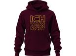 Non Sono Stato Io Sci Fi Geek Nerd Humour Idea Regalo Parodia Divertente Felpa Con Cappuccio Unisex, Borgogna, Xxl