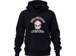 Barbecue Master Ruler Embers Flames Hobby Barbecue Gift Summer Unisex Hoodie Hoodie, Navy, L