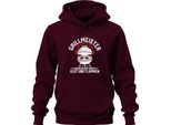 Barbecue Master Ruler Embers Flames Hobby Barbecue Gift Summer Unisex Hoodie Hoodie, Burgundy, S