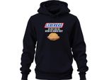 Leberkas Du Bist Ned Du Wenn Hunger Bayern Brotzeit Snack Humour Unisex Felpa Con Cappuccio, Navy, Xxl