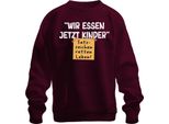 Ora Mangiamo I Bambini La Punteggiatura Salva La Vita Scherzo Grammaticale Felpa Pullover Unisex, Borgogna, Xxl