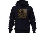 Non Sono Stato Io Sci Fi Geek Nerd Humour Idea Regalo Parodia Divertente Felpa Con Cappuccio Unisex, Navy, M