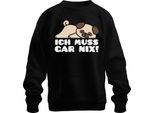 Non Devo Fare Nulla Carino Carlino Che Dice Cane Amore Carlino Fan Regalo Unisex Felpa Maglione, Nero, Xxl
