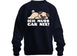 Non Devo Fare Niente Carino Carlino Che Dice Cane Amore Carlino Fan Regalo Unisex Felpa Maglione, Navy, 3XL
