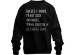 Diventa Nero Quando Gli Idioti Si Chiudono Divertente Regalo Umoristico Cool Pullover Felpa Unisex, Nero, Xl