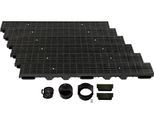 Canale Di Drenaggio Altezza 60 Mm Plastica 6 M, Griglia Longitudinale, Nero
