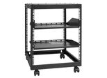 Rack Per Server 12U Con Telaio Aperto 15-40 Pollici Profondità Regolabile Rack Per Server Di Rete Autoportante/Montato A Parete Rack Av A 4 Colonne Con Rotelle Per Tutte Le Apparecchiature It Di Rete Apparecchiature Av