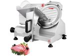 Elektrischer Fleisch- Allesschneider 20,3 cm Klingen-Aufschnittmaschine 120 W - Fleischschneidemaschine 0-12 mm Dicke - Edelstahl Allesschneider